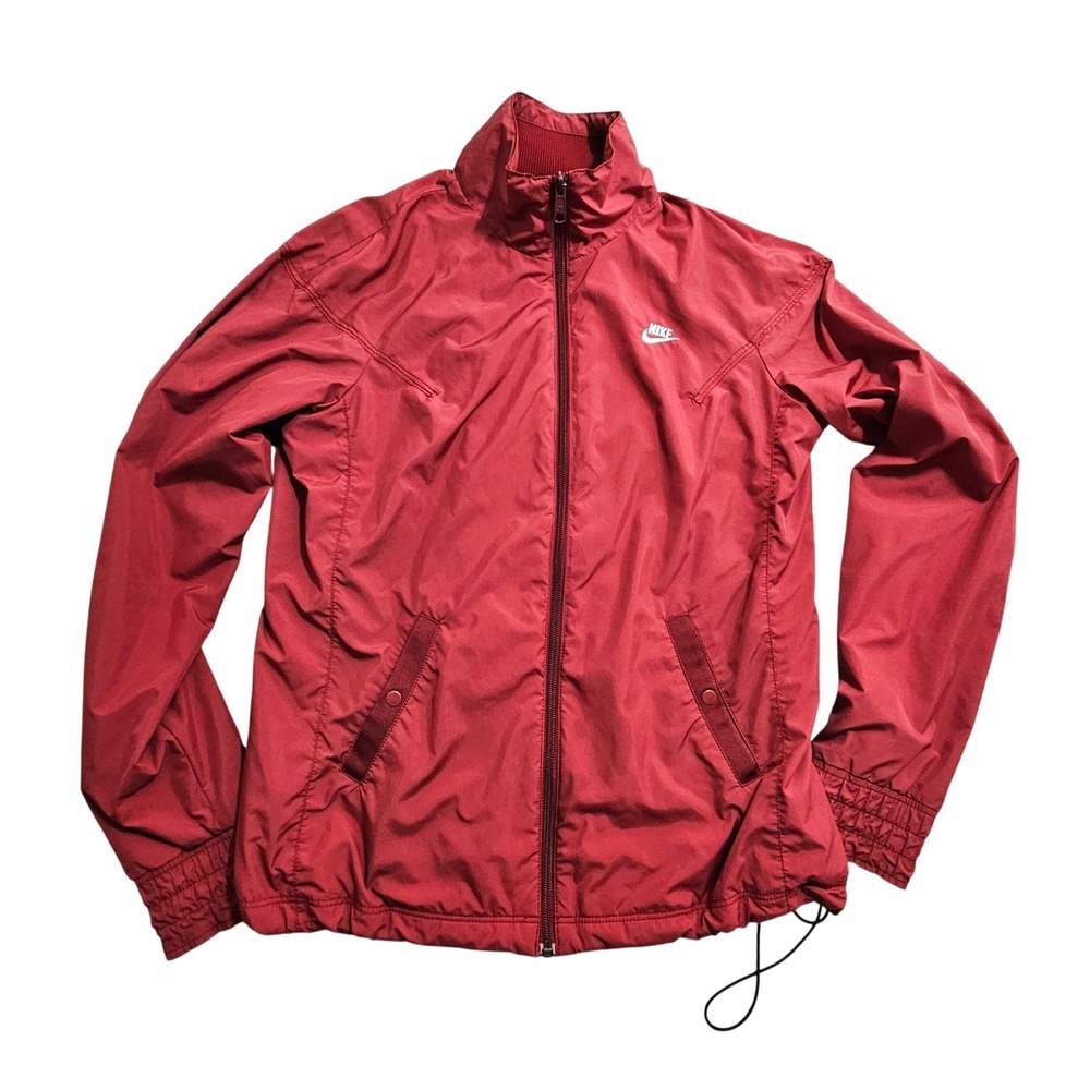 Nike Sportswear Youth Team Training Rain Jacket Mesh Lined Medium 274518-678 Red